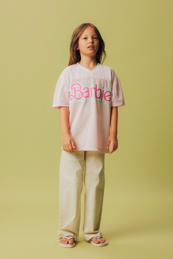 Name it Camiseta manga curta Barbie rosa