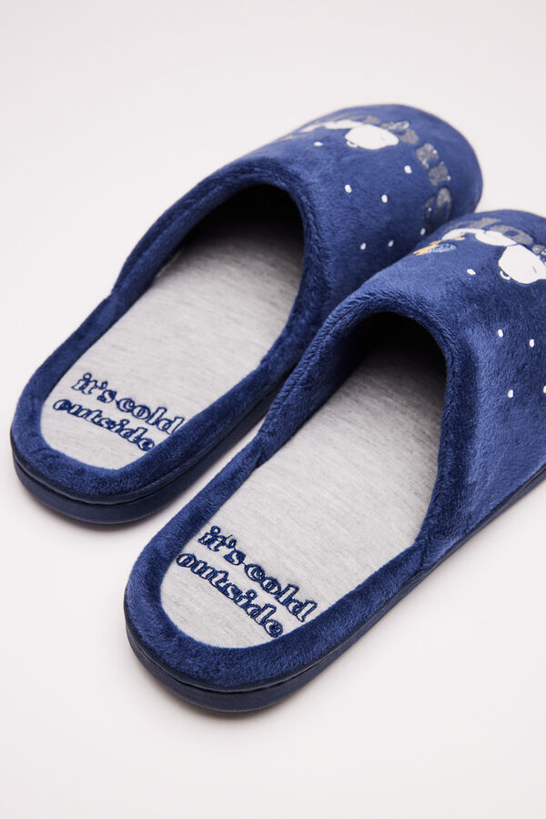 Women'secret Zapatillas casa Snoopy azul azul