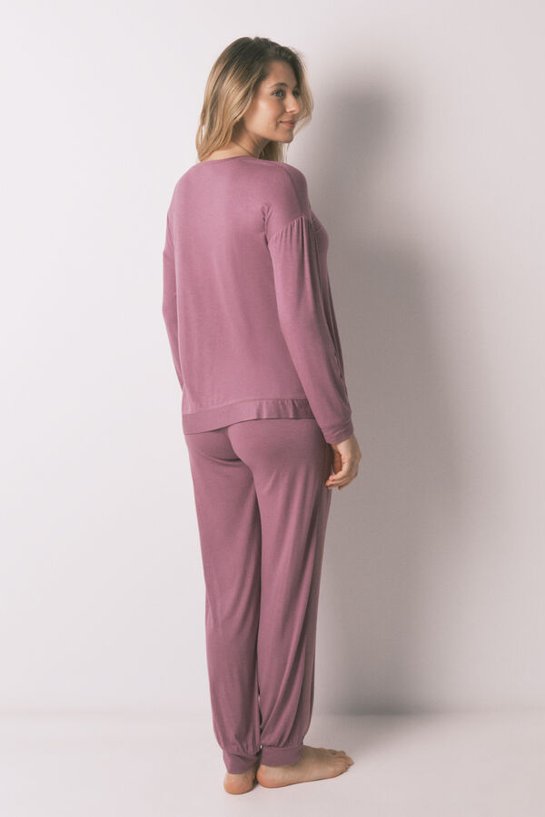 Women'secret Pijama comprido maternity super soft rosa rosa