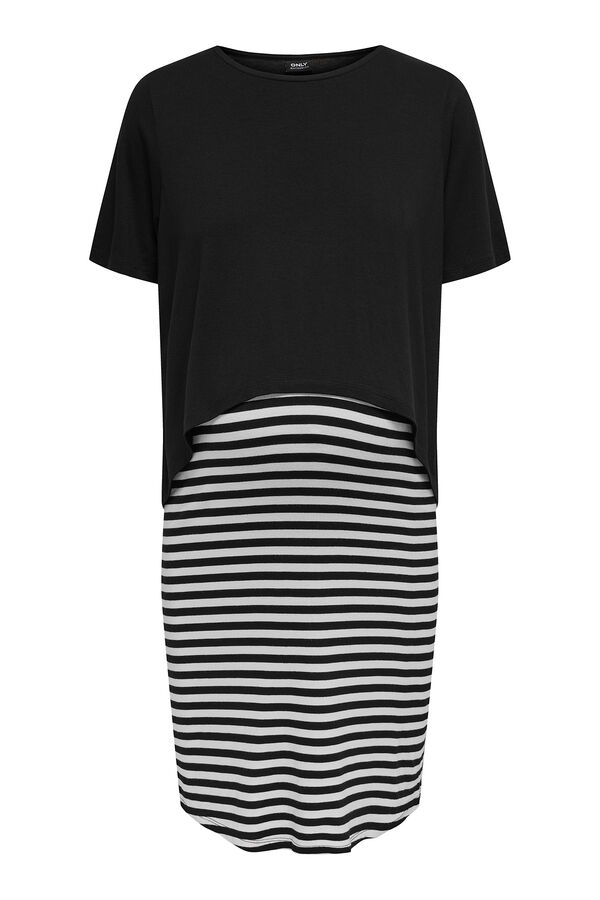 Only Maternity Vestido maternity y lactancia negro