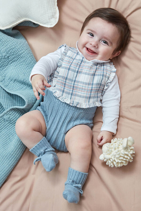 Gocco Bombacho curto de ponto azul azul