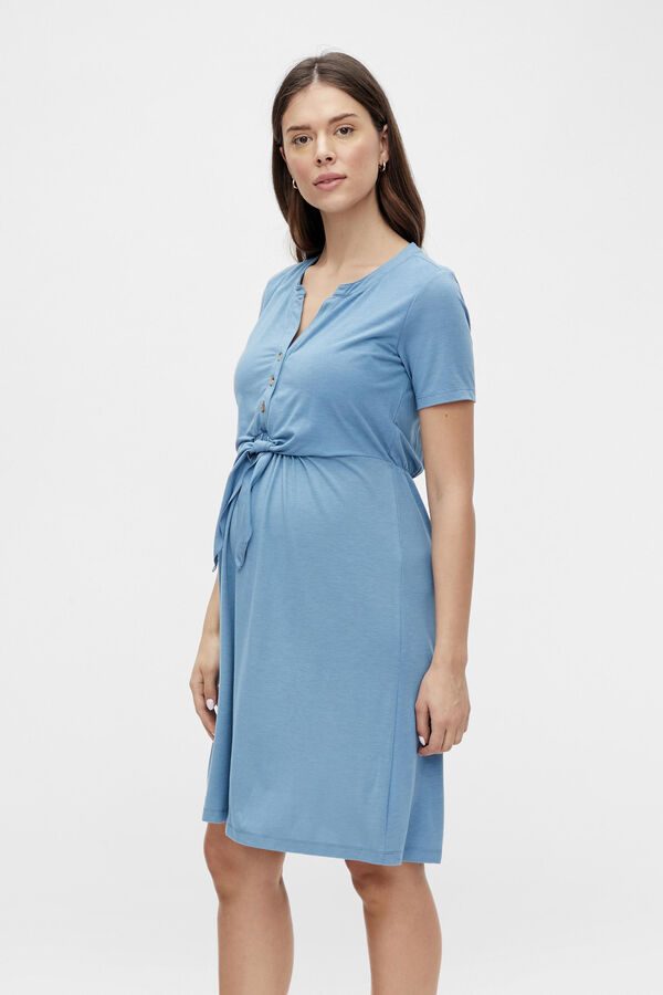 Womensecret Vestido midi camisero maternity azul