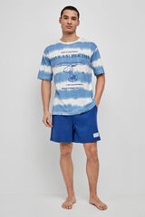 Gisela Pijama hombre Snoopy estampado blanco