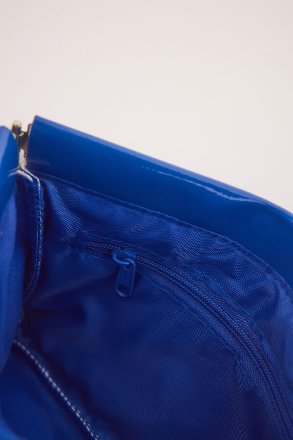 Women'secret Mini monedero charol azul azul