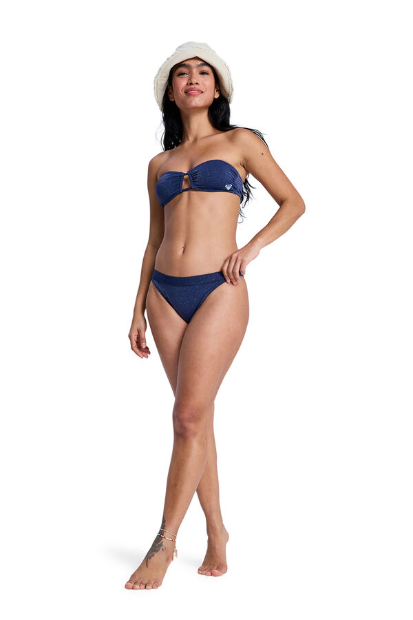 Roxy Braga de bikini brasile&ntilde;a brillo azul