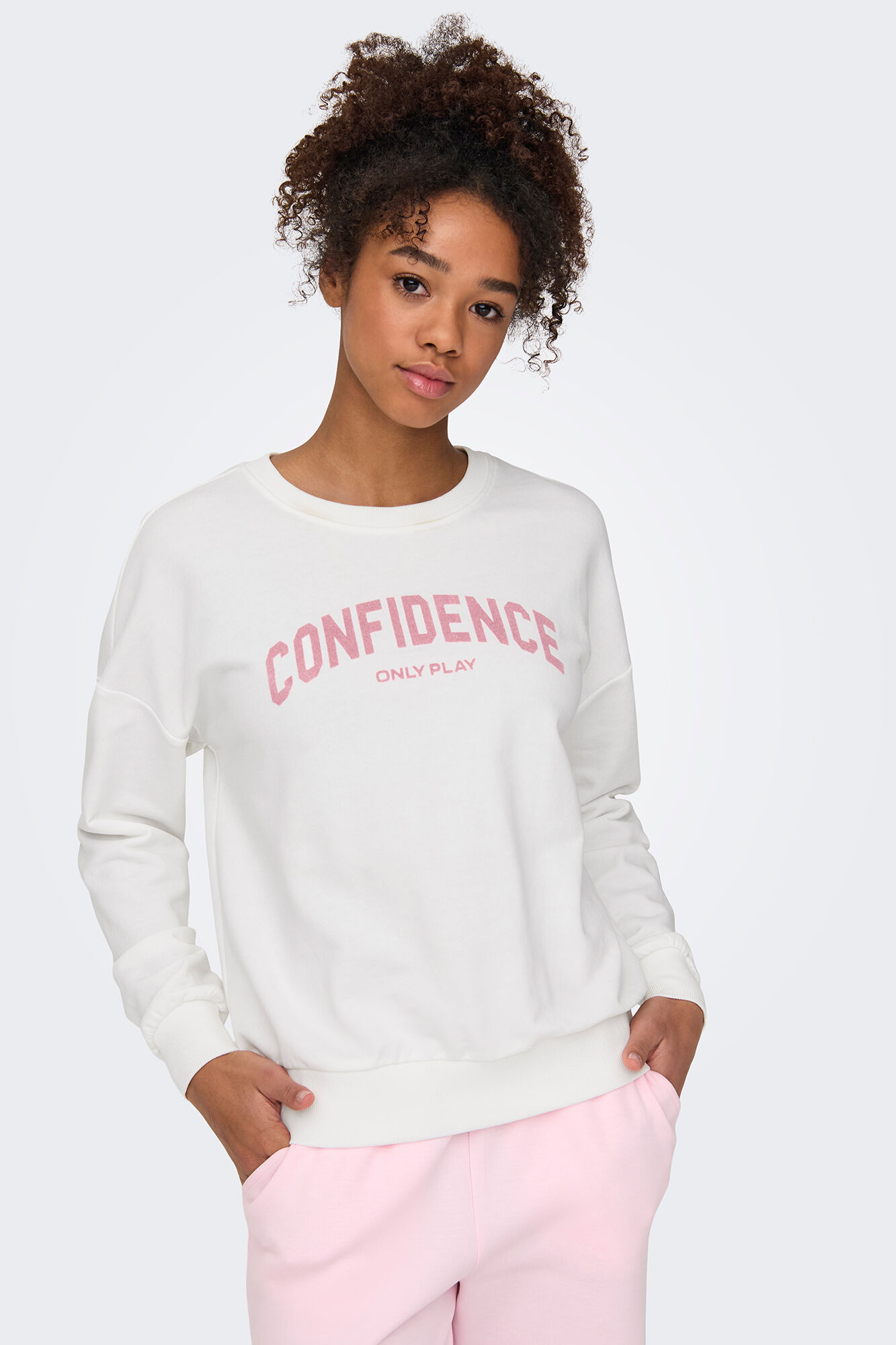 Only Play Sudadera de manga larga y cuello redondo