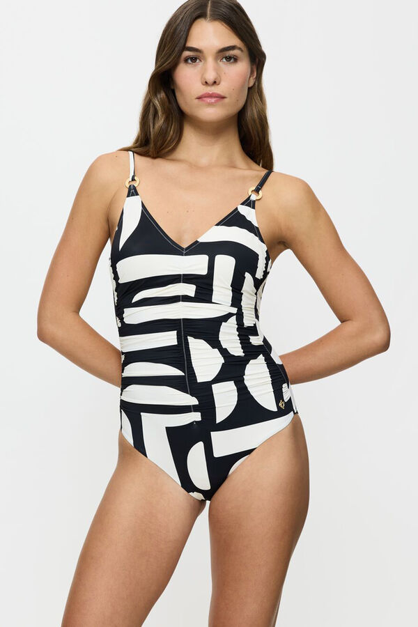 Triumph Fato de banho estampado branco