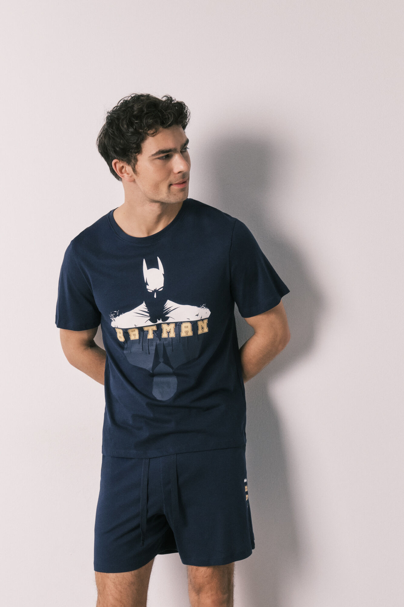 Women'secret Pijama curto de homem em algod&atilde;o Batman