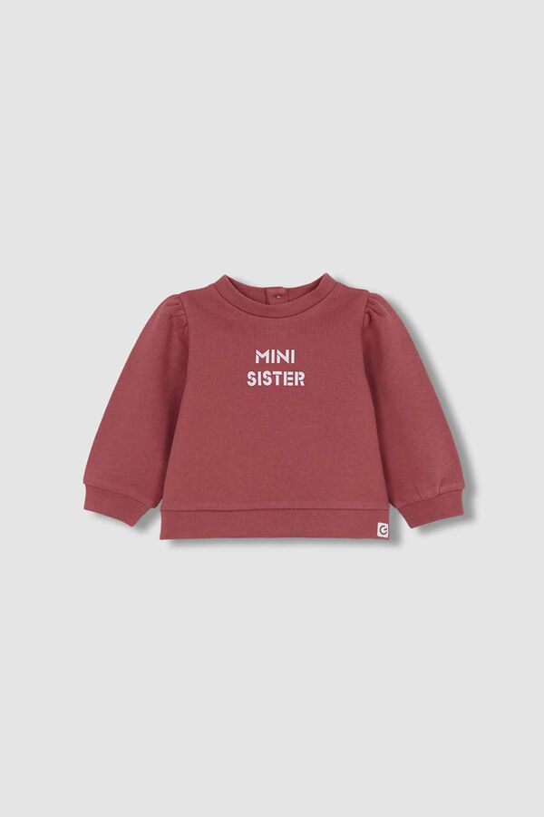 Womensecret Sweatshirt Mini Sister Coral Novo borgonha