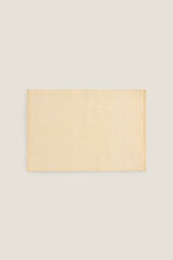 Textura Set 2 manteles individuales flecos algod&oacute;n 35x45cm. amarillo