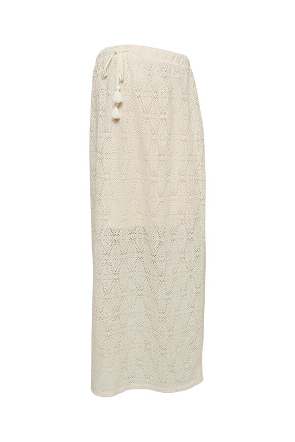 Mamalicious Falda midi encaje maternity gris