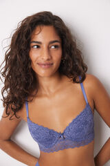 Women'secret BEAUTIFUL Sujetador cl&aacute;sico relleno encaje azul azul