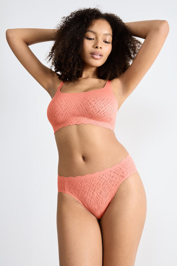 Sloggi Braga midi sin costuras naranja