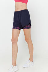 Only Play Short malla deportiva estampada azul