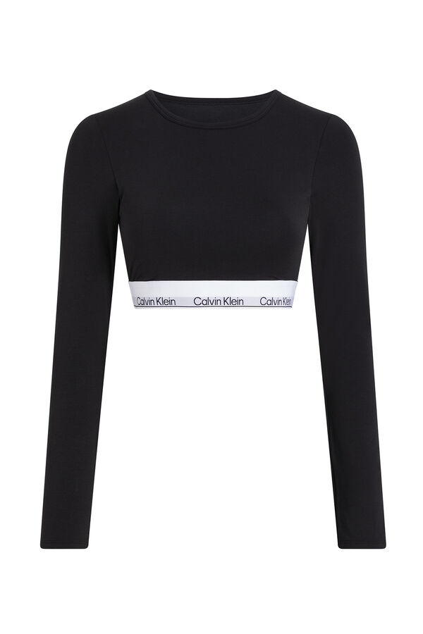 Calvin Klein bralette com logo CK preto