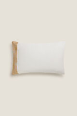 Textura Funda de almohada tejido gofrado amarillo