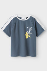 Name it Camiseta manga curta Pokemon cinzento