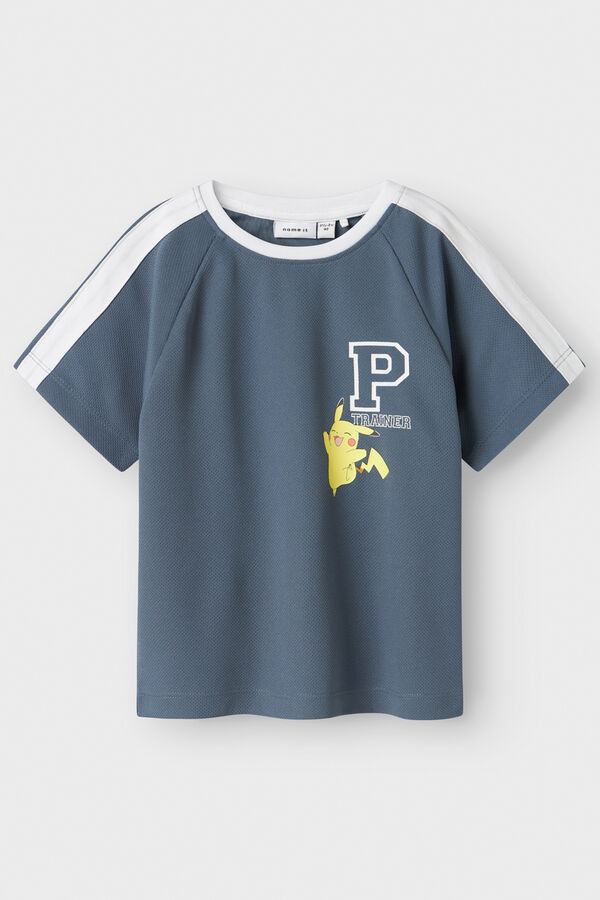 Name it Camiseta manga curta Pokemon cinzento