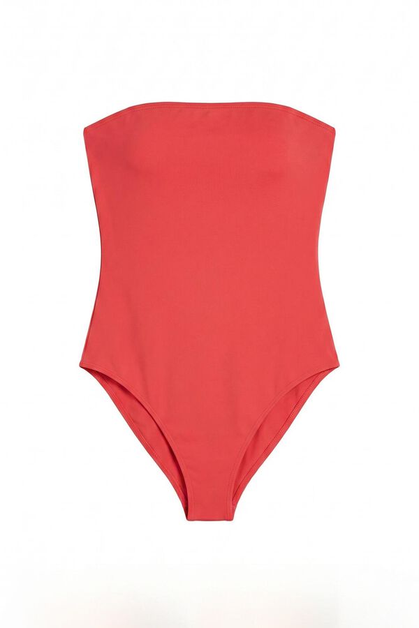 HI&BYE Fato de banho bandeau vermelho vermelho