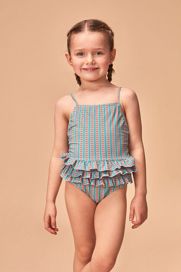 Gocco Traje De Ba&ntilde;o Estampado Retro Verde kaki