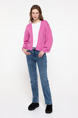 Pieces C&aacute;rdigan de punto rosa