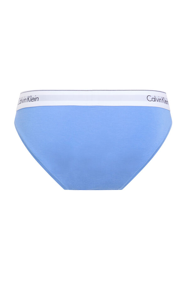 Calvin Klein Calcinha com logo Calvin Klein azul