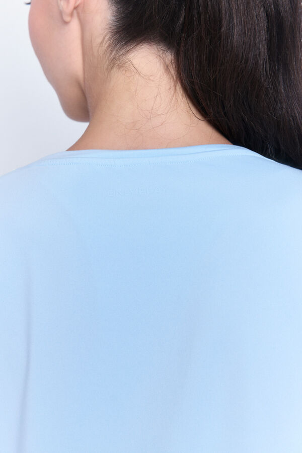 Only Play T-shirt manga curta soft azul