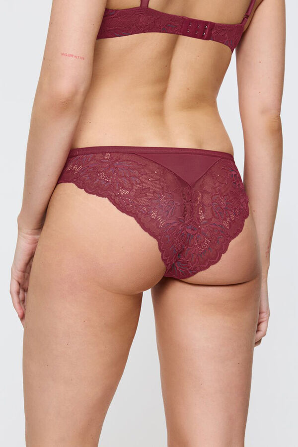 Triumph Braga brasile&ntilde;a de encaje burdeos