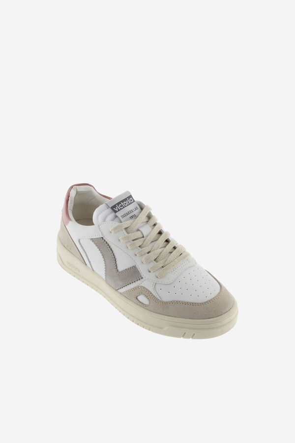 Victoria Zapatillas Seul Efecto Piel & Serraje rosa