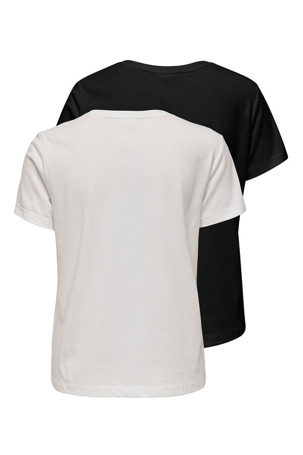 Only Play Pack de 2 t-shirts de manga curta regular fit preto