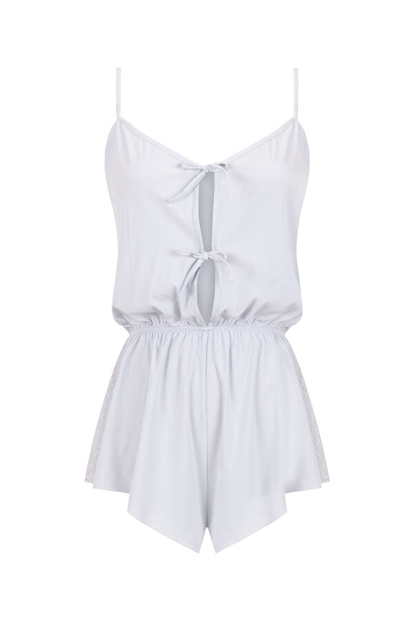 Women'secret Macac&atilde;o de cetim azul azul