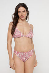 Pieces Cuequinha de biquíni em print. vermelho