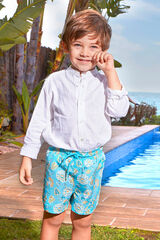 Gocco Maiô estampado floral azul claro azul