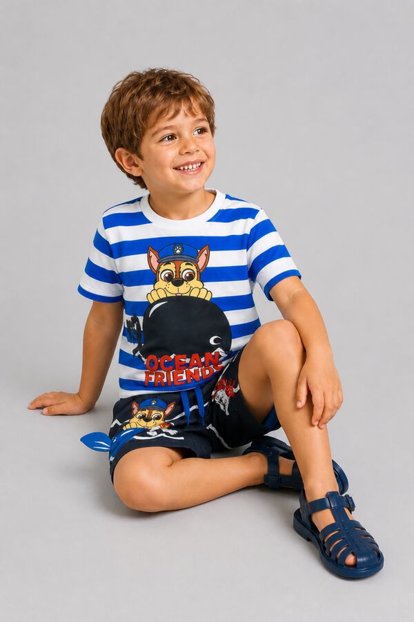 Name it T-shirt Patrulha Pata azul