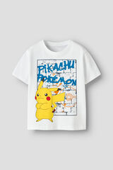 Name it Camiseta Pokemon de  ni&ntilde;o blanco