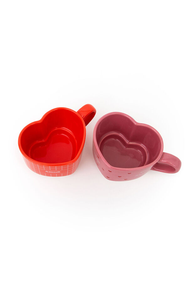 Mr. Wonderful Set de 2 tazas apilables - Give me more amore estampado