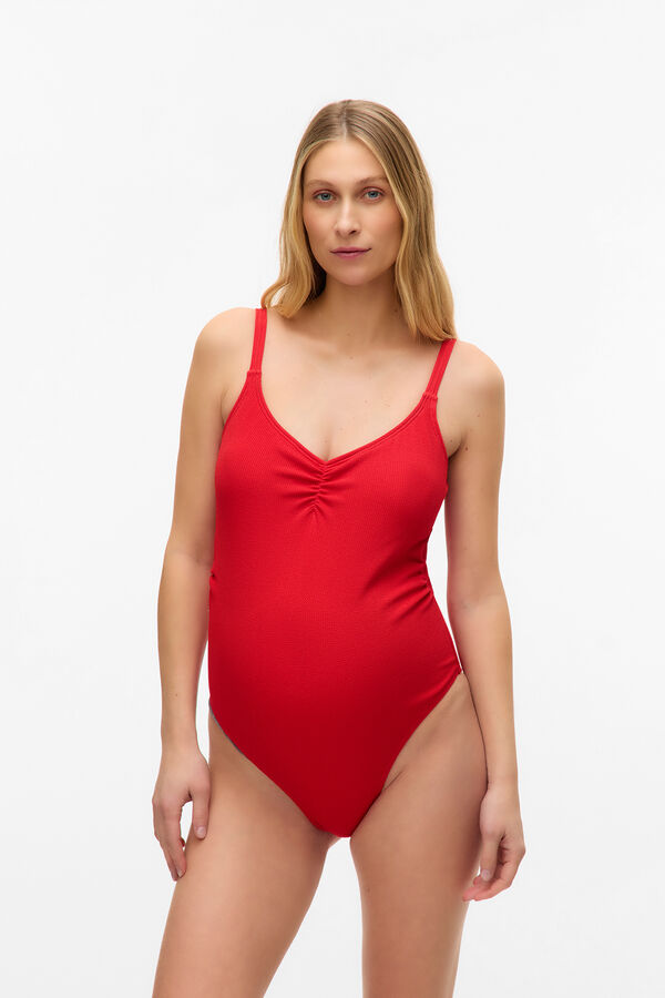 Mamalicious Fato de banho maternity vermelho