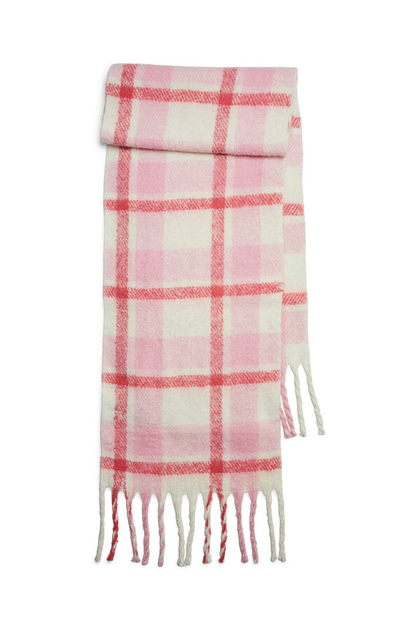 Pieces Cachecol de xadrez rosa