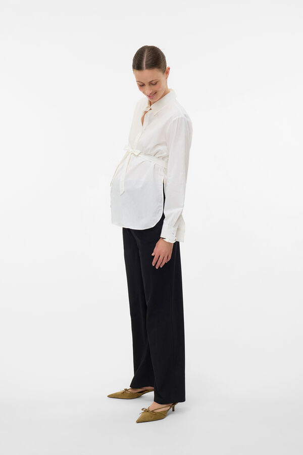 Mamalicious Camisa basica maternity y lactancia  blanco