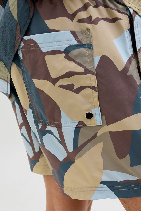 Jack & Jones Bañador estampado gris