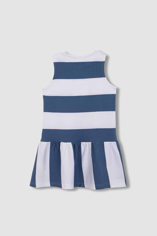 Gocco Vestido rayas azul claro azul