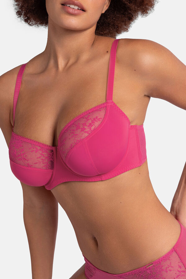 Dorina Pack de 2 sutiãs de renda rosa e nude rosa