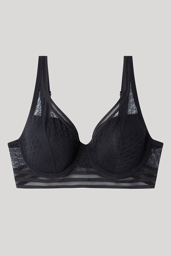 Gisela Suti&atilde; bralette com capacidade preto