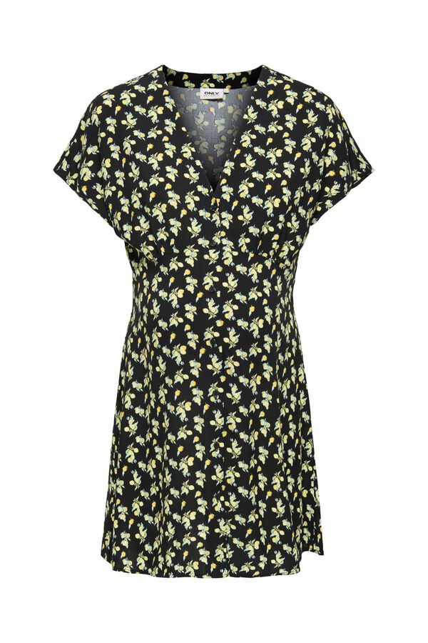 Only Maternity Vestido curto estampado maternity preto