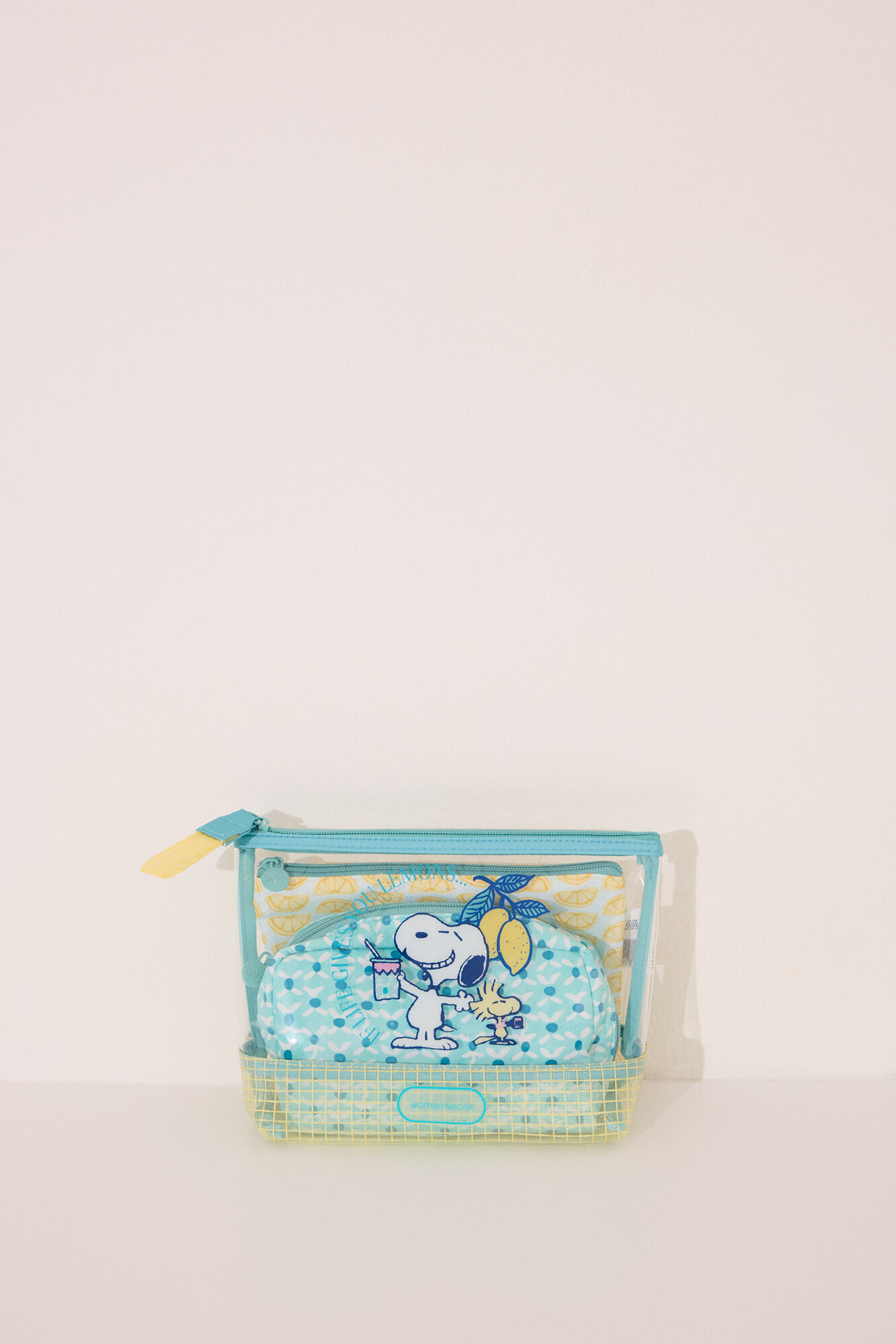 Women'secret Pacote de n&eacute;cessaire multicolorida do Snoopy