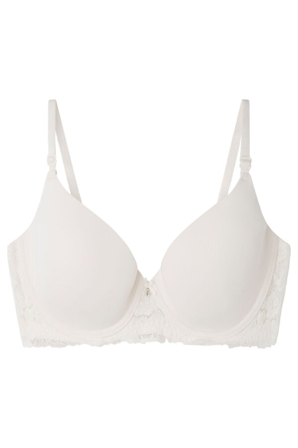 Women'secret BEAUTIFUL Soutien cl&aacute;ssico enchimento microfibra branco branco