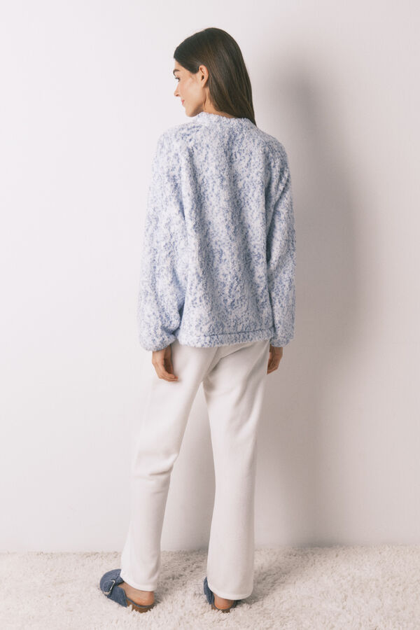 Women'secret Pijama comprido pelo azul azul