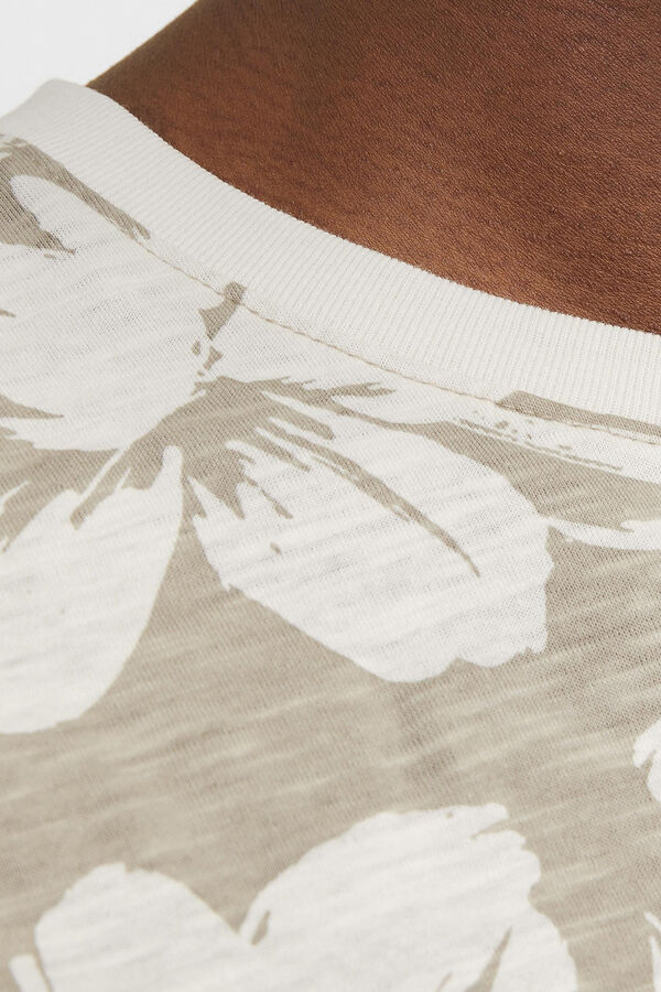 Jack & Jones T-shirt algod&atilde;o estampada azul