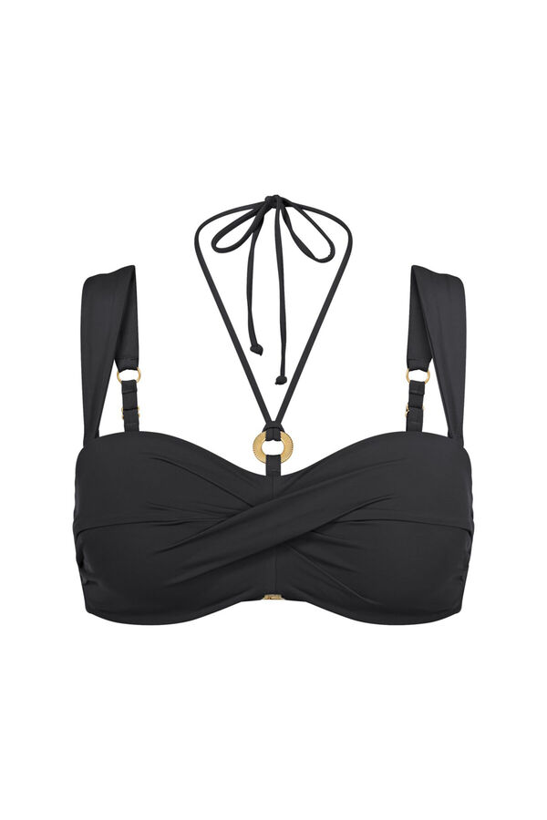 Triumph Top de bikini con relleno negro