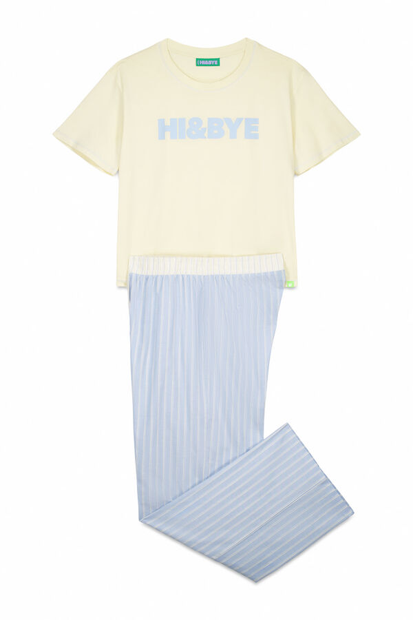 HI&BYE Pijama combinado amarillo amarillo